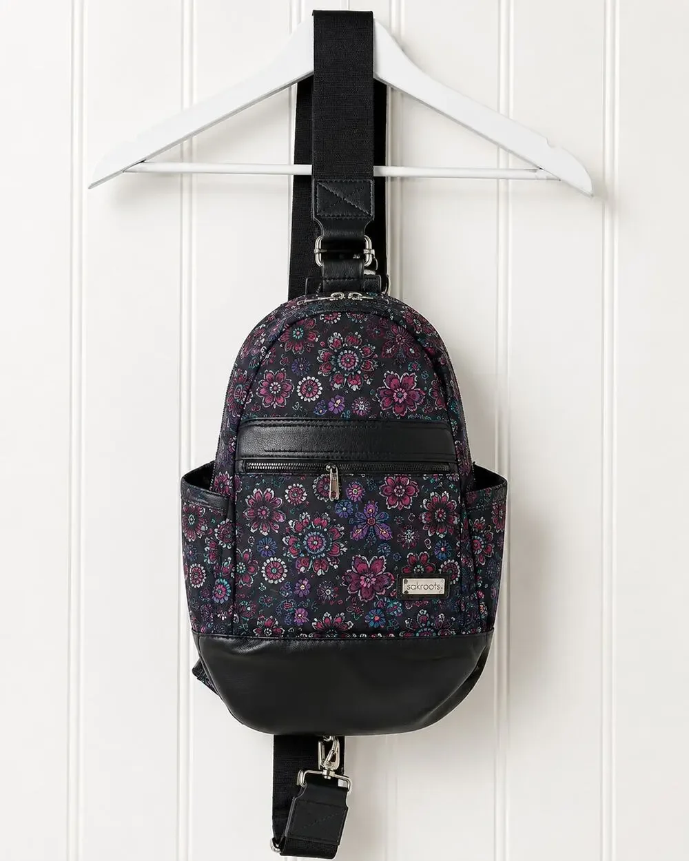 Hadaki Floral Paisley Sling Backpack Multicolor Crossbody Travel Shoulder Bag